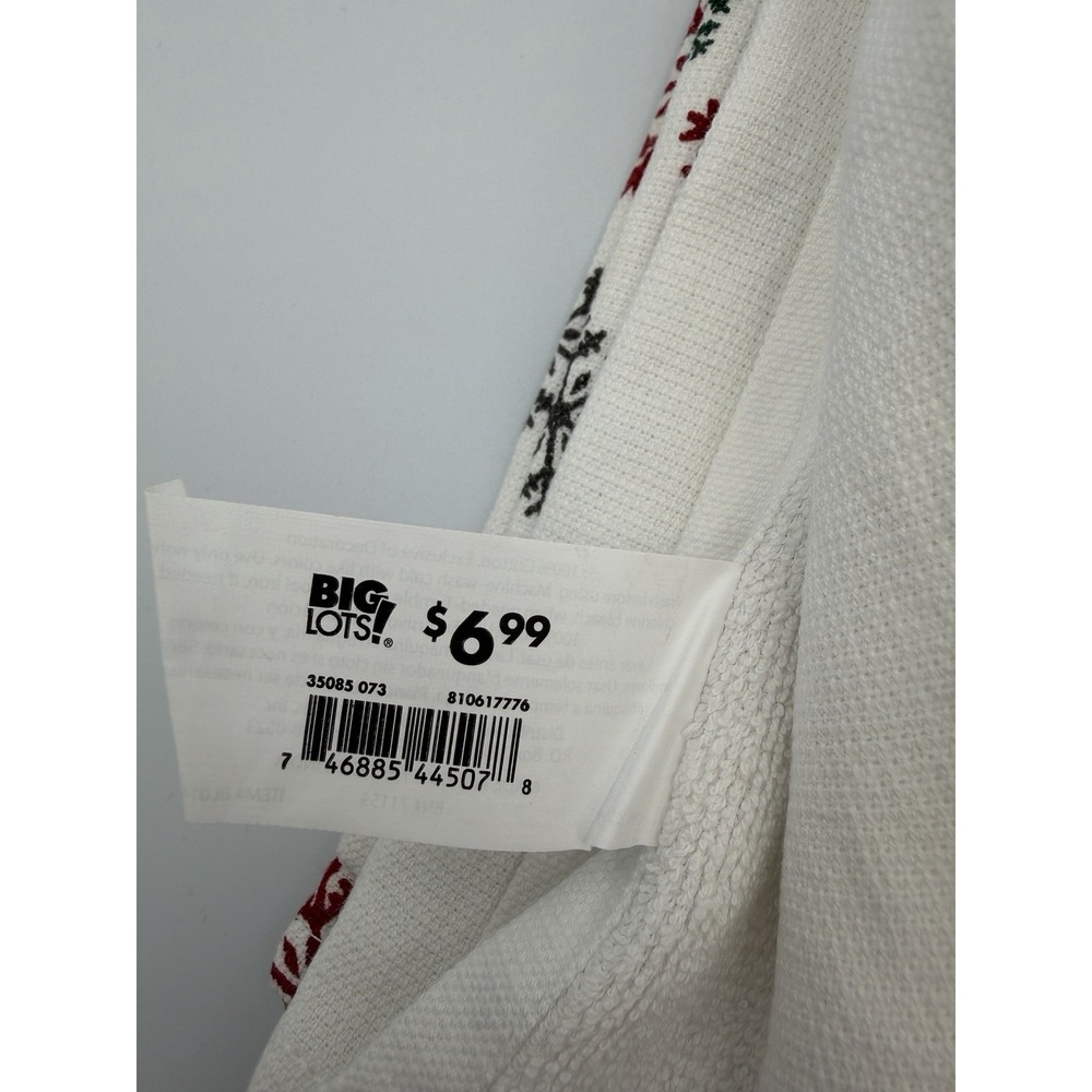 Snowman Kitchen Towel 2 Piece Set  NWOT Big Lots - Picture 3 of 3